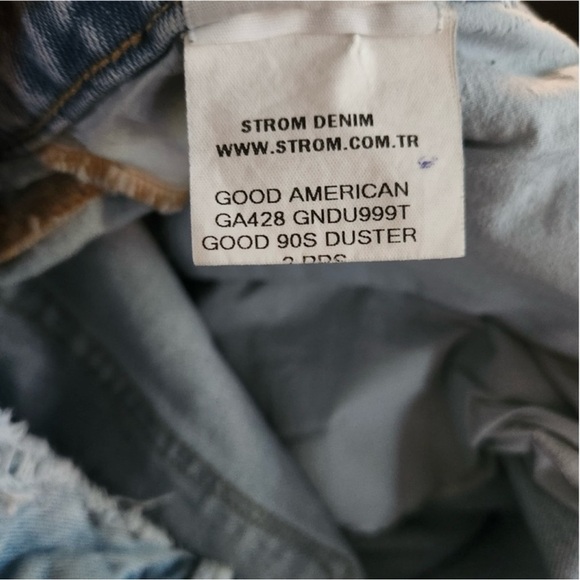 Good American 90s Duster Straight Leg Jeans - Picture 11 of 13